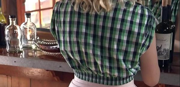  Hot ass blonde anal fucked in saloon